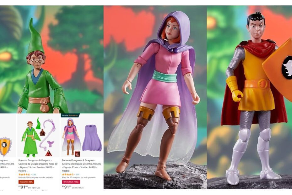 Action Figures da Caverna do Dragão estão em promoção na Amazon