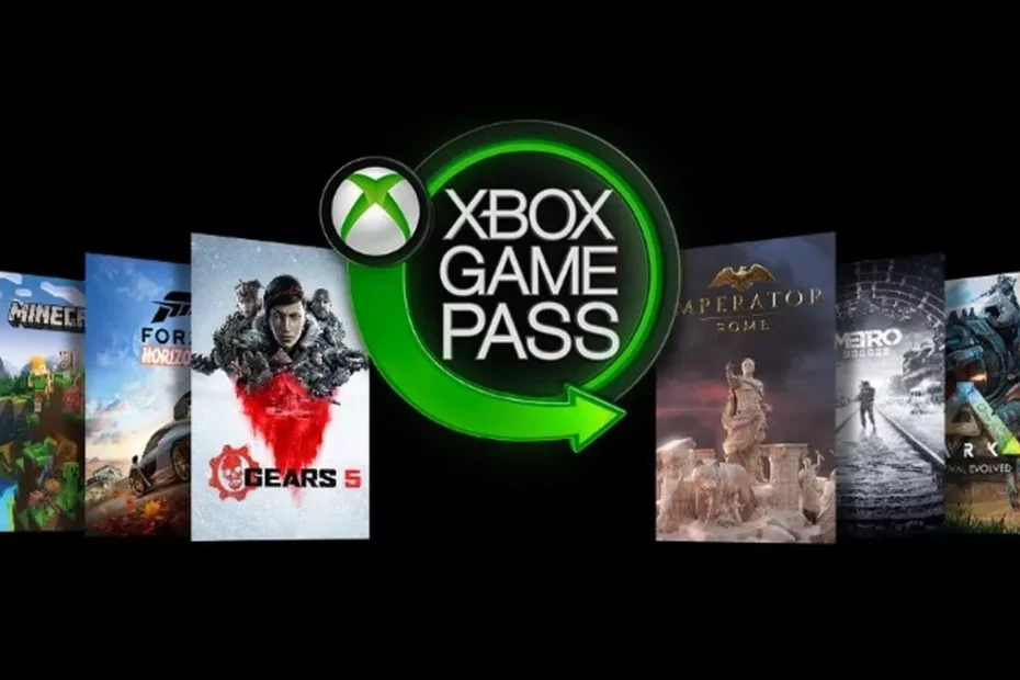 Banner de divulgação dos serviços da Xbox Game Pass, da Microsoft.