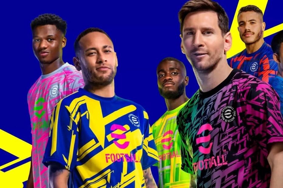 jogadores de futebol incluindo neymar e messi para o jogo efootball 2023, um dos melhores jogos de futebol para android