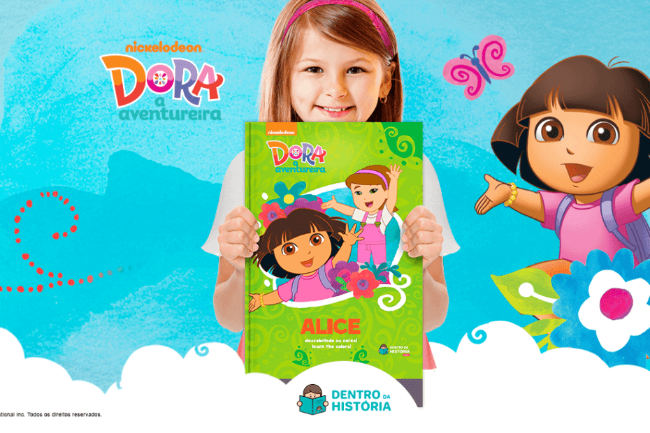 Um livro para aprender as cores em inglês, com Dora Aventureira!