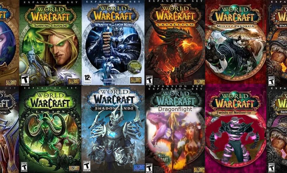 Todas as expansões de World of Warcraft em ordem