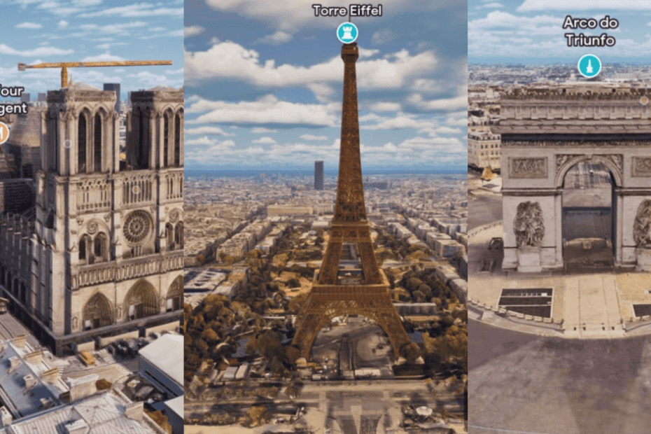 Google Maps lança visualização 3D de Paris com viagem no tempo